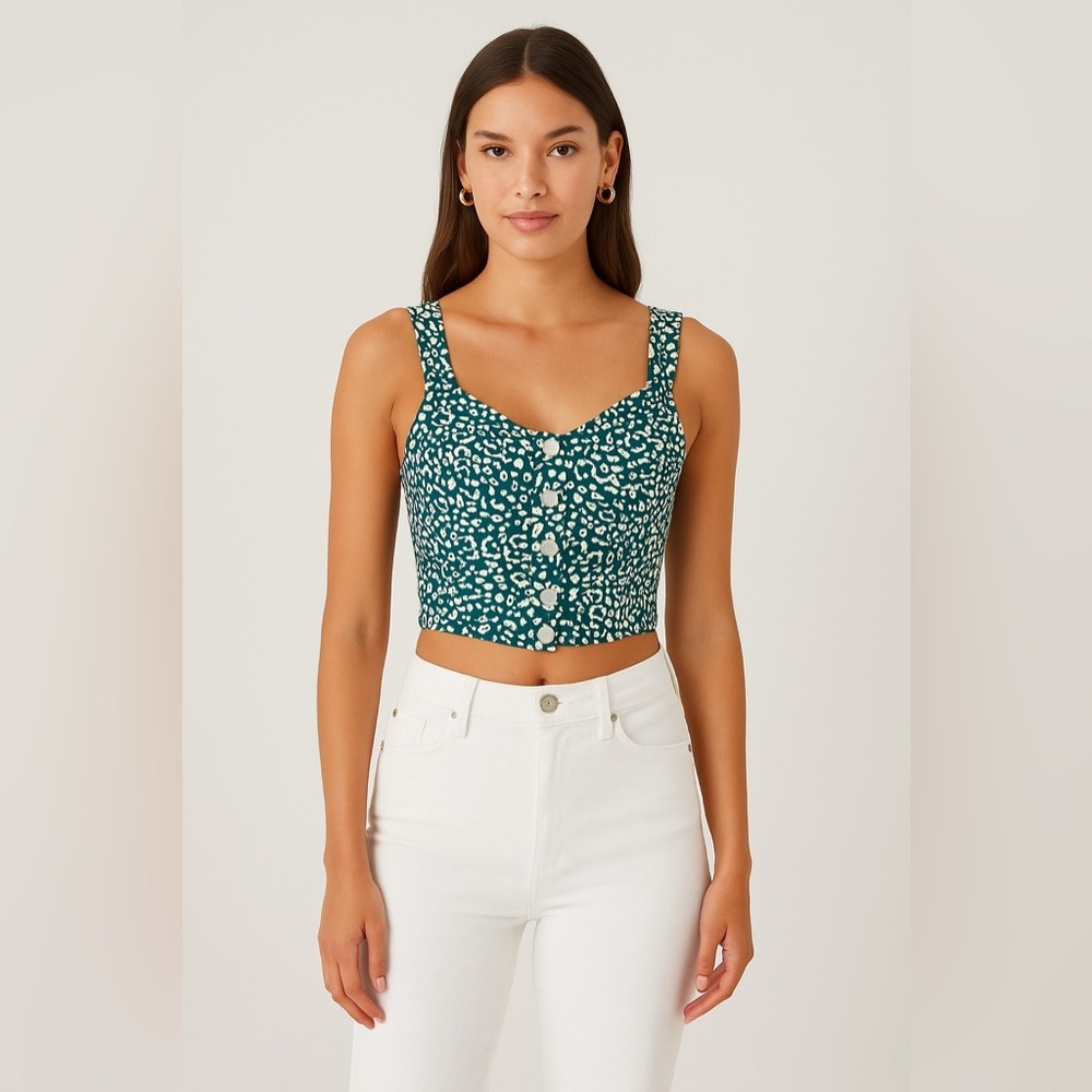 NWT Womens Clara Bustier Top in Wild Side | Jessica Simpson Denim